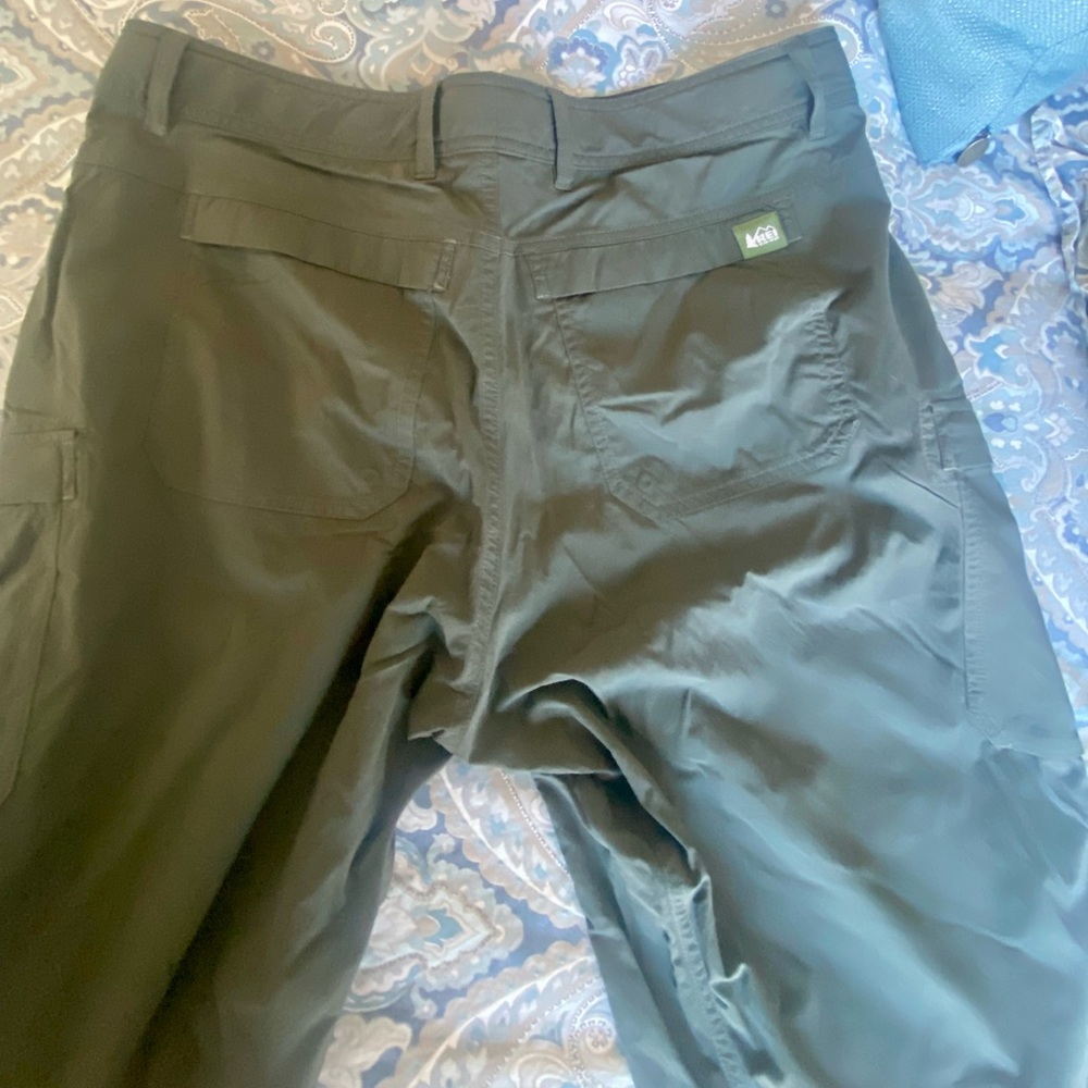 Mens REI Green Hiking Pants 36x31